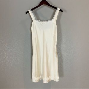 Vintage Olga Ivory Nightgown Silk Slip Dress